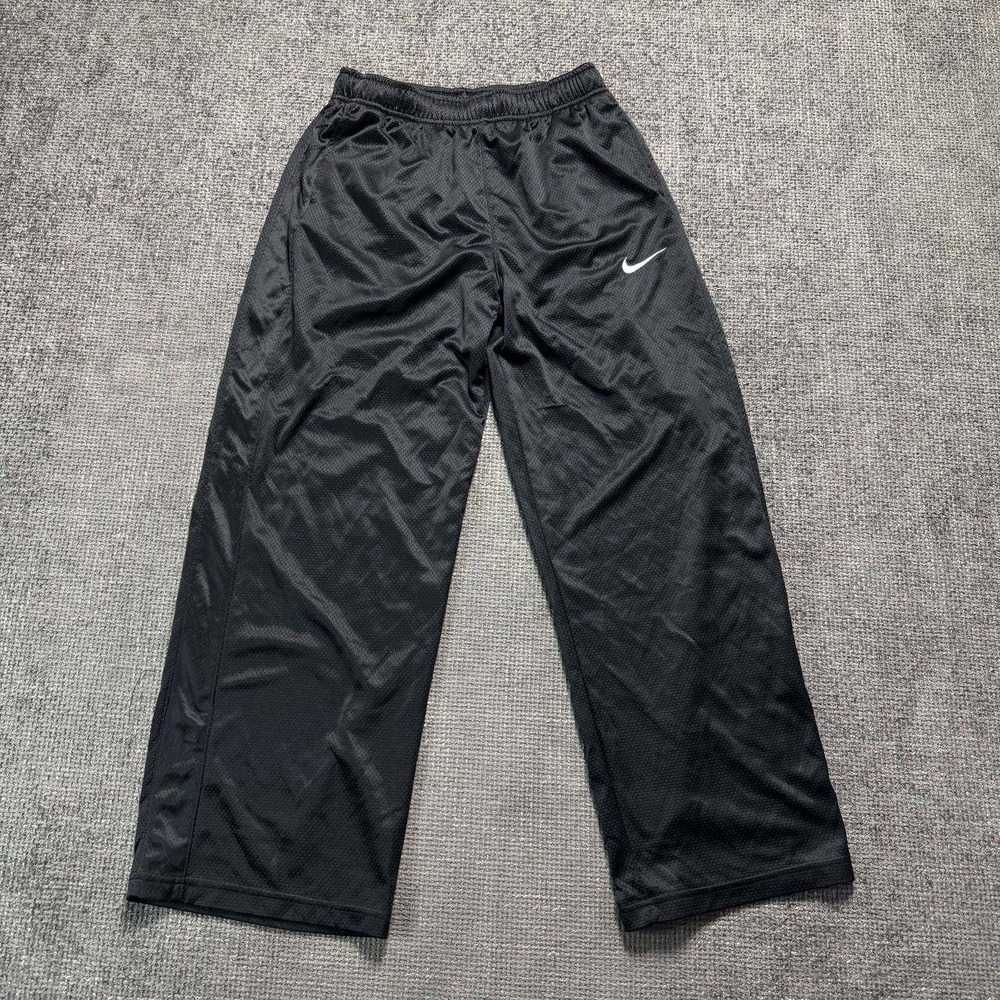 Nike Dri-FIT Basketball Pants Boys XL Black Mesh Baggy Athletic Warm Up
